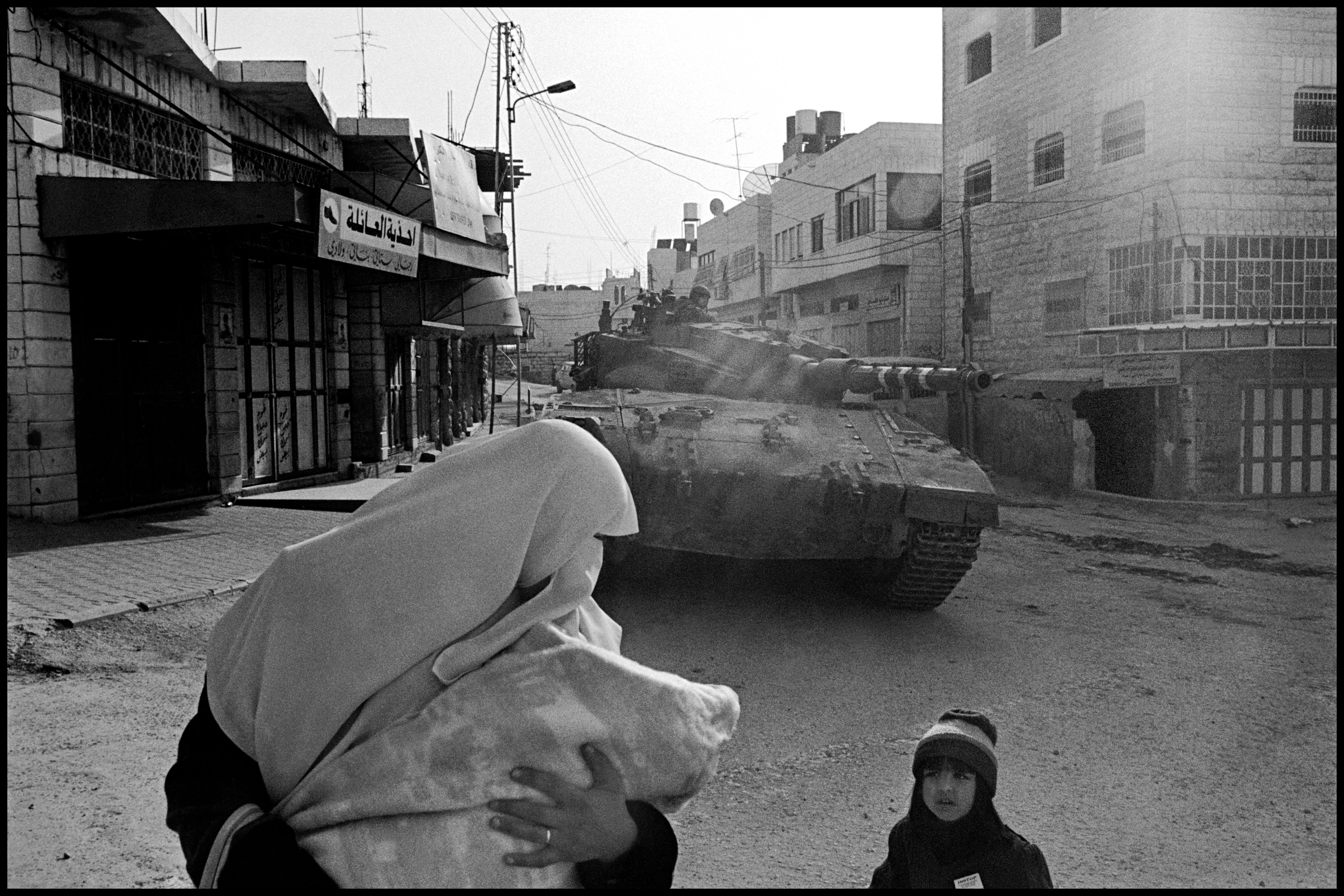 Larry Towell, Closure. Hebron, Occupied West Bank, 2003; gelatin silver print